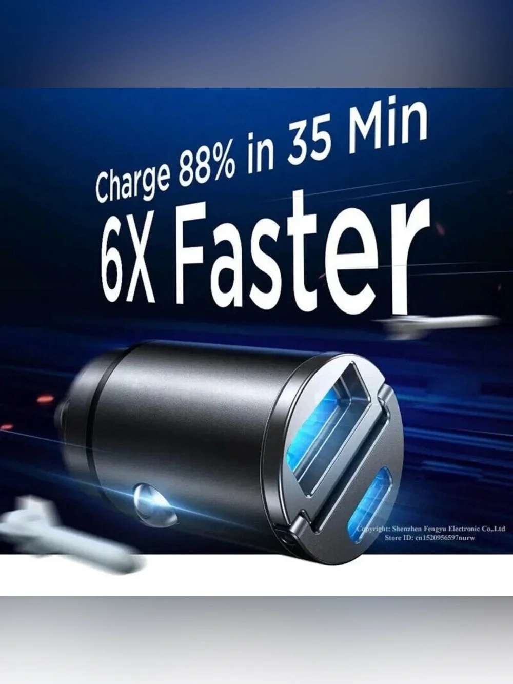 Pull Ring Aluminum Alloy Dual Port USB-C/USB-A PD QC3.0 Car Charger 12V-24V